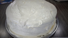 Massa de bolo branco para rechear