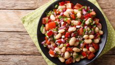 Salada de feijão branco