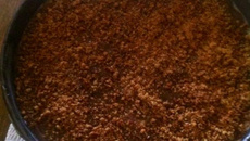 Torta cheesecake falso de paçoca