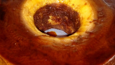 Bolo de pudim cremoso de laranja