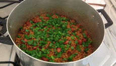 Arroz com linguiça do Blito