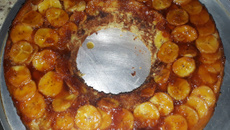 Bolo de banana na massa