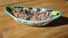 Farofa úmida light de repolho