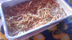 Batata palha no forno