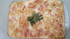 Caneloni de Presunto e Queijo ao molho