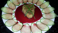 Filé mignon ao molho de morango