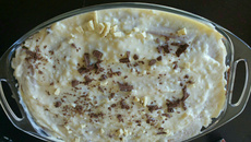 Pavê de chocolate com abacaxi