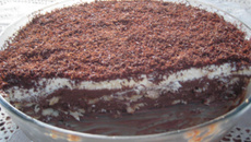 Pavê crocante de chocolate