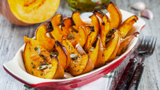 Abóbora assada na airfryer