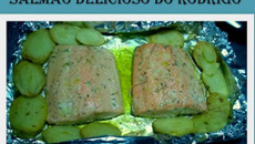 Salmão delicioso do Rodrigo