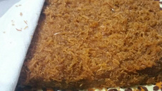 Recheio de coco queimado