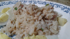 Arroz com frango ao creme de leite