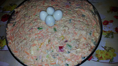 Salpicão de frango (com ingredientes diferentes da salada de maionese)