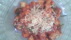 Nhoque de mandioquinha