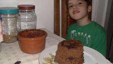 Bolo de micro-ondas da Adriana