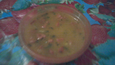 Caldo misto de batata com cenoura