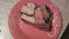 Bolo marmorizado (iogurte e café)