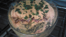 Escondidinho de carne seca com abóbora