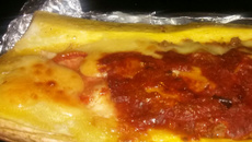 Abobrinha de forno recheada