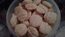 Biscoitos amanteigados de coco da Danny