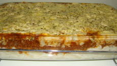 Macarrão com legumes