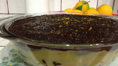 Pavê de trufa com laranja