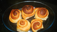 Pão de caracol caseiro