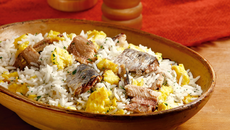 Arroz de forno com sardinha