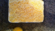 Bolo salgado gelado de pão de forma