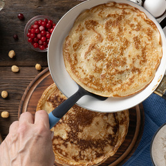 panq-alta 4 ingredientes e 3 passos simples: uma das melhores receitas de panquecas caseiras que já fiz e comi