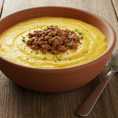 shutterstock-2637971445 Sopa de fubá com carne moída é o melhor jantar para as noites frias, sempre que faço não sobra nada na panela!