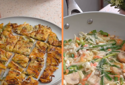 Panqueca de legumes coreana que é sucesso nos doramas é muito mais fácil de fazer do que você pensa