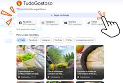 Conheça o novo perfil do TudoGostoso e receba nossas receitas no seu feed
