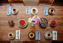 Decoração para o Dia das Mães: mesa de café da manhã e almoço