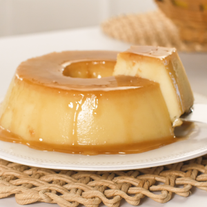 Pudim de pão de liquidificador