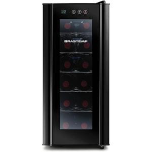 A adega 12 vinhos da Brastemp é bonita, moderna e combina com todos os estilos sem ocupar muito espaço. (Créditos: Brastemp/Amazon)