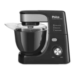 A batedeira Philco conta com motor de 700W, 12 velocidades e tigela de 4 litros (Créditos: Philco/Mercado Livre)