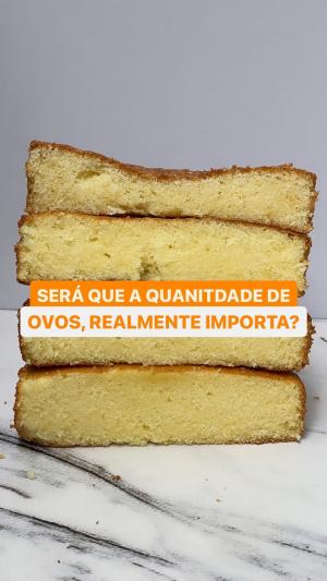 Confeiteira mostra o resultado de cada massa de bolo (@brunarebelo)
