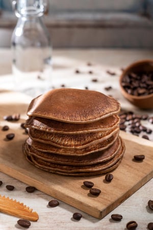 Nem aveia, nem banana: essa receita de panqueca de café é perfeita para começar o dia com energia