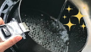 O truque fenomenal e muito simples para limpar a airfryer