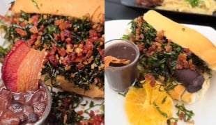 Cachorro-quente diferentão: lanche de feijoada