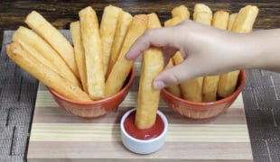 Palitos crocantes de mandioca