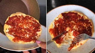 Essa tapioca com bastante proteína virou meu jantar favorito e o segredo está na forma de fazer na frigideira