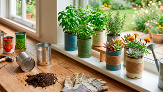 Da cozinha, para o jardim: como transformar latas de alimentos em verdadeiros tesouros para as plantas