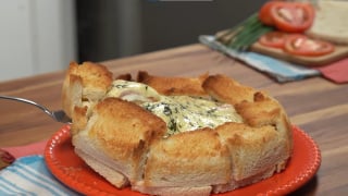 Eu não imaginava que um misto quente de forno pudesse ser tão grande e tão gostoso para substituir o jantar