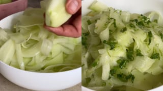 "Até quem odeia chuchu gosta dessa salada": essa receita diferente com chuchu fez sucesso nas redes sociais e aqui em casa também