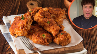 Jordi Cruz, chef: “O frango frito mais crocante não é feito com óleo, mas com 300g de amido de milho, 300g de farinha e 50ml de vinagre."