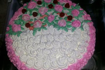 Bolo de aniversário de morango