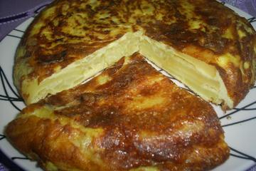 Tortilha de batata e cebola