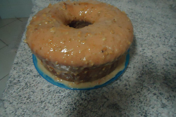 Bolo de amendoim com fubá no liquidificador